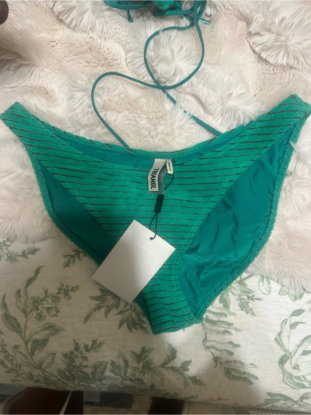 HUBE GREEN TERRY TOWELLING bottoms - Picture 1 of 1